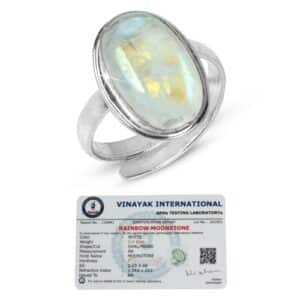 Products Natural Rainbow Moonstone Adjustable Ring - Unisex Crystal Gemstone Rin  | eBay UK
