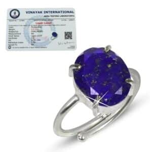 Certified Lapis Lazuli Ring, Lapis Lazuli Gemstone Ring, Lapis Lazuli Adjustabl  | eBay UK