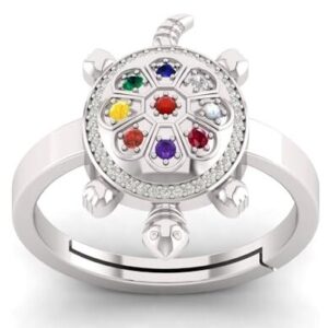 Unique Art Deco 9 Color's Gemstone 925 Sterling Silver Good Luck Tortoise Turtle  | eBay UK