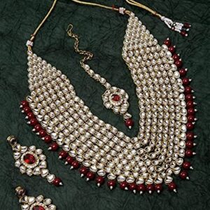 Fashion Latest Stylish Kundan Pearl Traditional Necklace Jewellery Set for Wome | eBay