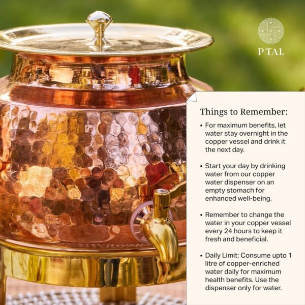 Copper Water Dispenser 5L | 100% Pure Copper Pot/Matka with Prefitted Leakproof | eBay - Image 2
