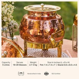 Copper Water Dispenser 5L | 100% Pure Copper Pot/Matka with Prefitted Leakproof | eBay