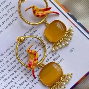 Indian Meena Kundan Latest Gift For women girl Tops Earrings Jewelry Jewellery p | eBay UK