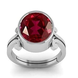 10.25 Ratti 9.50 Carat Certified Ruby Manik Gemstone Birthstone Silver Adjustabl | eBay