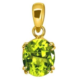 Certified 9.25 Ratti Deluxe Quality Natural Peridot Stone Gold Plated Pendant/L | eBay