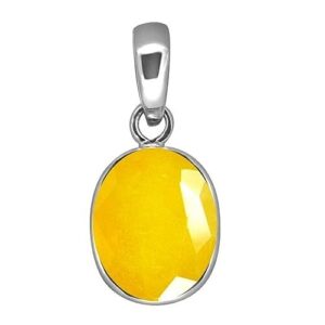 5.25 Ratti 4.47 Carat A+ Quality Yellow Sapphire Pukhraj Gemstone Pendant for Wo | eBay