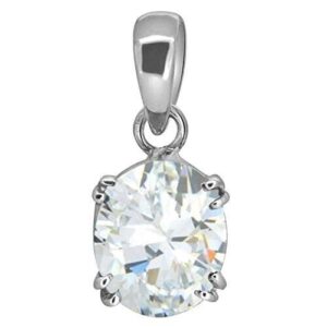 6.25 Ratti Deluxe Quality Natural Oval Zircon Stone Panchdhatu Pendant/Locket Si | eBay
