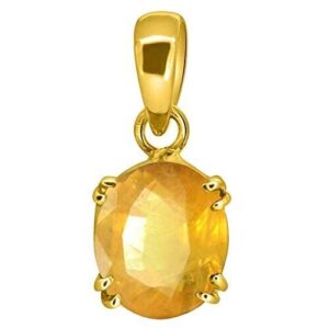 8.25 Ratti/7.20 Carat AAA+ Quality Certified Natural Yellow Sapphire Gemstone Pe | eBay