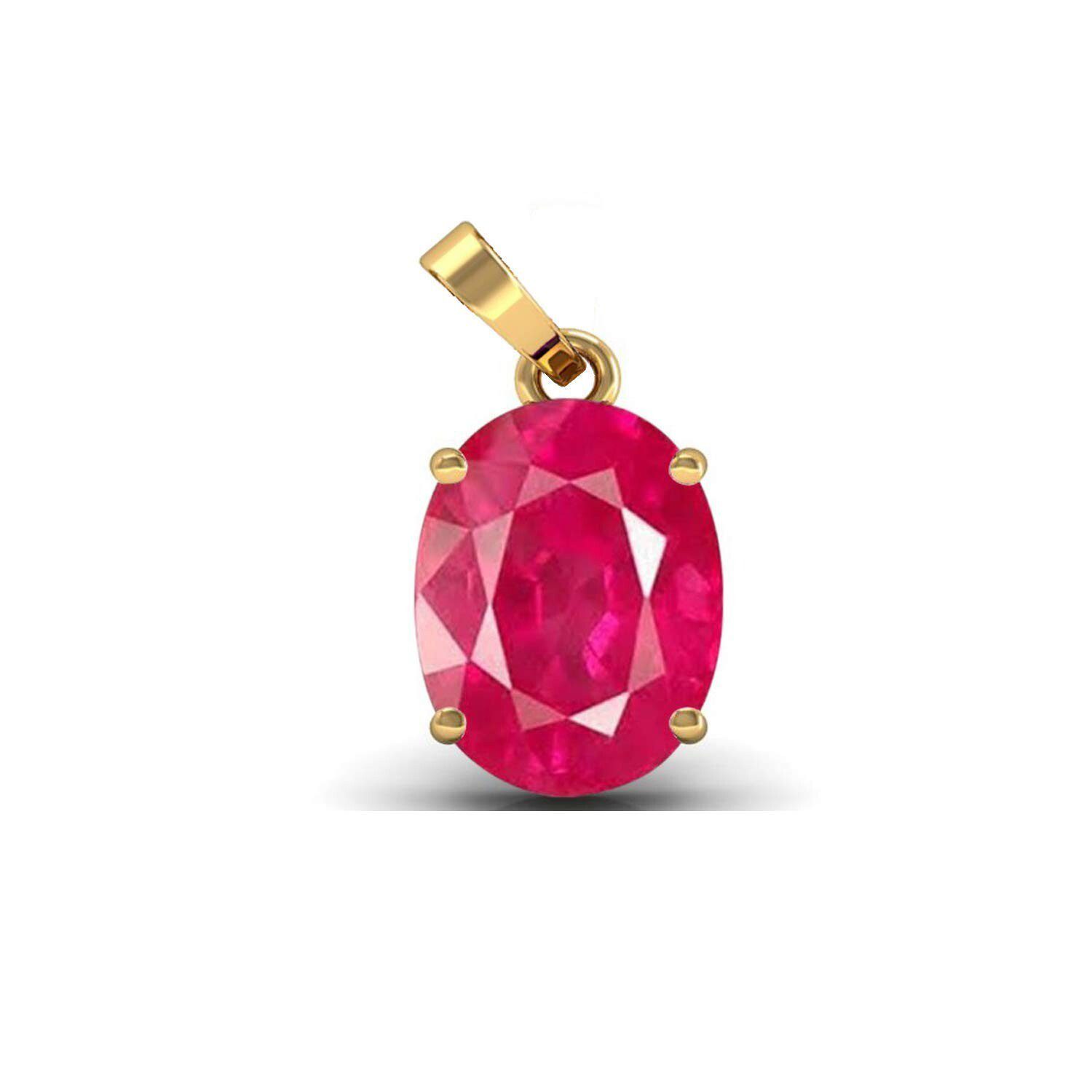 9.25 Ratti 8.35 Carat Ruby Pendant/Locket (Maanik/Manikya Stone Silver Pendant) | eBay - الصورة 5