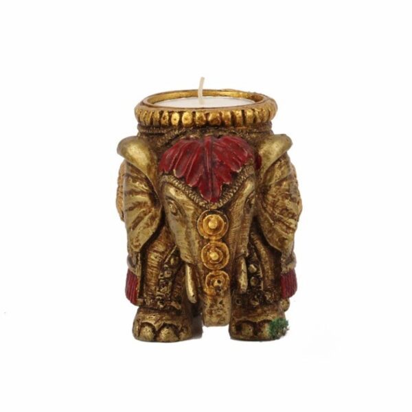 Resin Elephant Candle for Home Décor Set of 2 Handcrafted Diwali Diya Decorative | eBay - Image 3