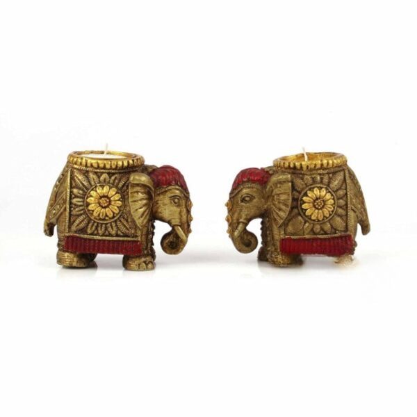 Resin Elephant Candle for Home Décor Set of 2 Handcrafted Diwali Diya Decorative | eBay - Image 5