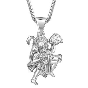 925 Silver Anjaneya Pendant with Link Chain For Him| Pendant to Gift Men & Boys| | eBay