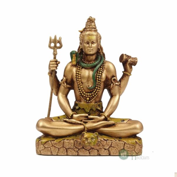 Cold Cast Resin Shiva Showpiece Antique Decor Décor Bolenath Mahakal(6 Inches, M | eBay - Image 4