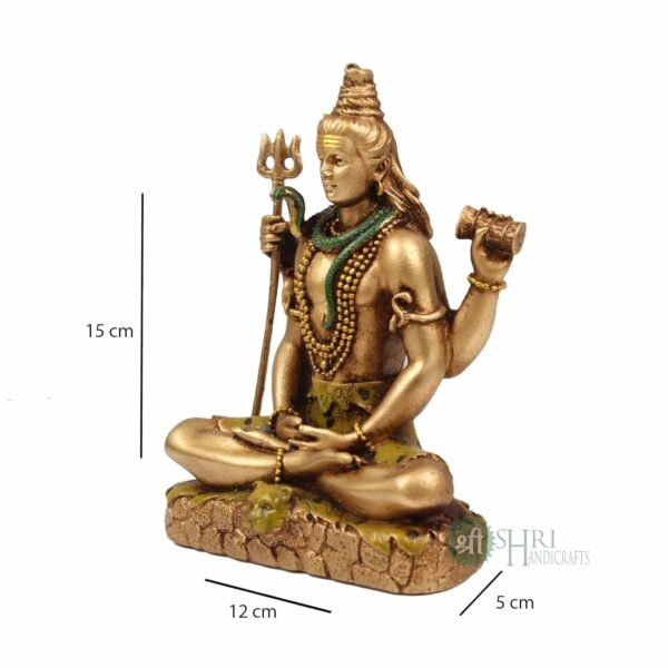Cold Cast Resin Shiva Showpiece Antique Decor Décor Bolenath Mahakal(6 Inches, M | eBay - Image 5