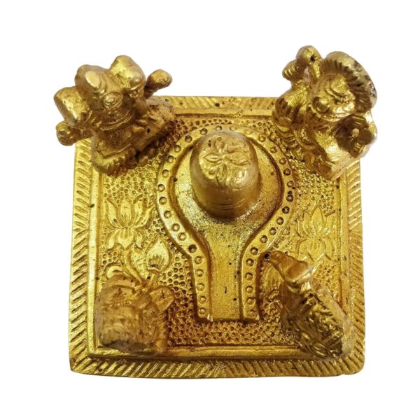 Brass Statue Shiva Lingam with Shiv Family MATA Parvati Holy Cow Nandi Lord Gane | eBay - Image 5