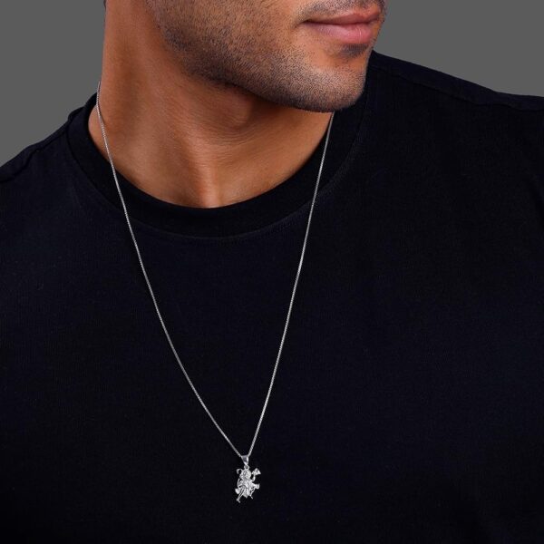 925 Silver Anjaneya Pendant with Link Chain For Him| Pendant to Gift Men & Boys| | eBay - Image 5