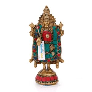 Brass Tirupati Balaji Statue, 8 Inches Height, Multicolour, 1 Piece | eBay