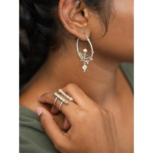 Kumbha Ring in Oxidised 925 Silver for women | eBay - Image 4