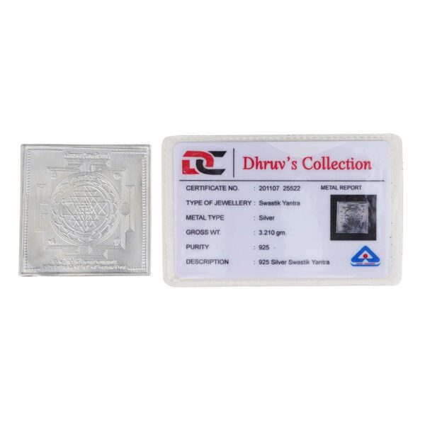 925 Pure Silver Shri Yantra Hindu Vedic Symbol for Wealth and Prosperity - 3.2 G | eBay - Image 2
