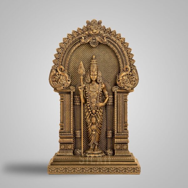 Murugan Statue for Pooja & Home Decor - Antique Bronze Finish Murugan Idol | God | eBay