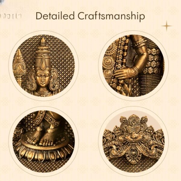 Murugan Statue for Pooja & Home Decor - Antique Bronze Finish Murugan Idol | God | eBay - Image 5