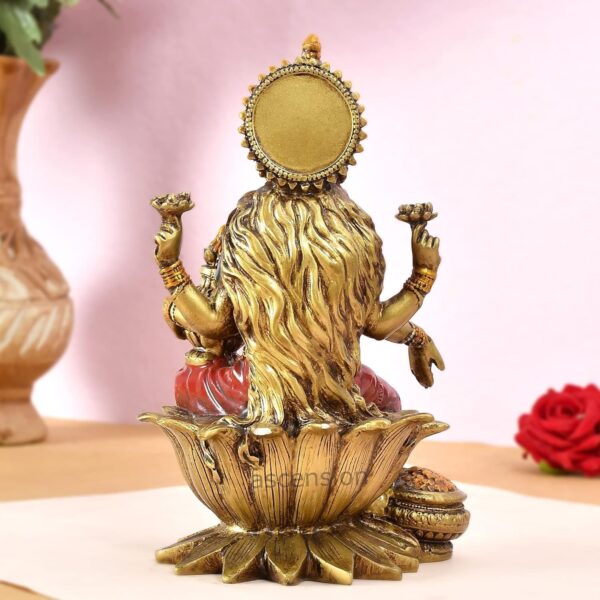 Lakshmi Devi Idol Statue for Home Puja Goddess Laxmi Idols Showpiece for Temple | eBay - Image 2