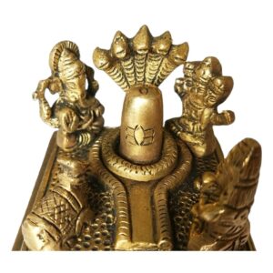 Handcrafted Brass Lord Shiv Parivar with Shivling Shri Kartik Ganesh Parvati and | eBay