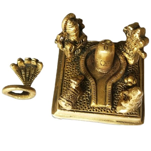 Handcrafted Brass Lord Shiv Parivar with Shivling Shri Kartik Ganesh Parvati and | eBay - Image 2