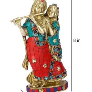 Brass Lord Krishna Idol, 8 Inches Height, Multicolour, 1 Piece | eBay