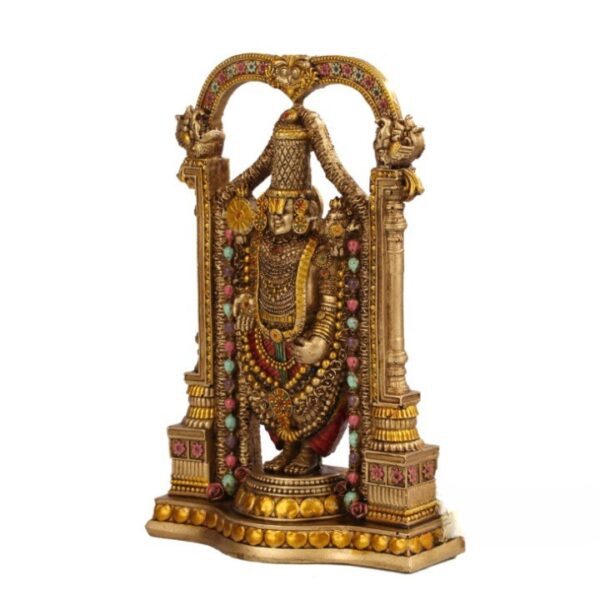 8" Tirupati Balaji Fine Metal Finish Idol Decorative Showpiece Handcrafted Tirup | eBay - Image 4