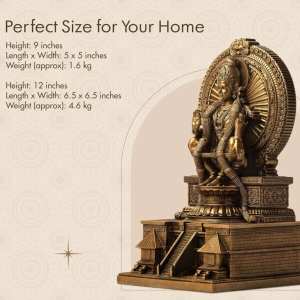 Lord Ayyappan Idol with 18 Sacred Steps | Sabarimala Swamy Ayyappa Divine Sculpt | eBay - Image 4