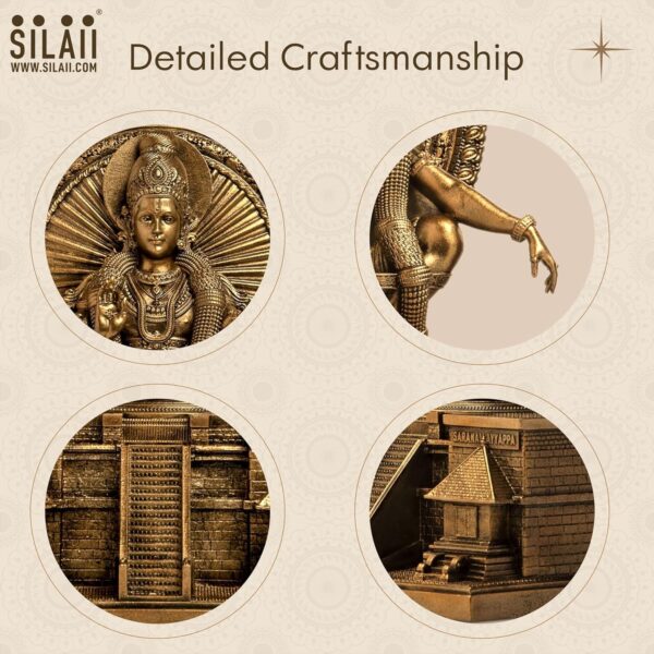 Lord Ayyappan Idol with 18 Sacred Steps | Sabarimala Swamy Ayyappa Divine Sculpt | eBay - Image 5