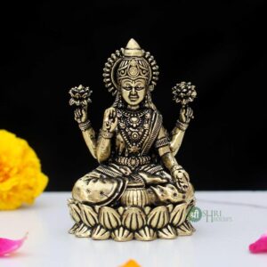 Brass 2" Goddess Maa Laxmi Idol Murti Statue for Home and Office (5x3x2 cms, 40g | eBay
