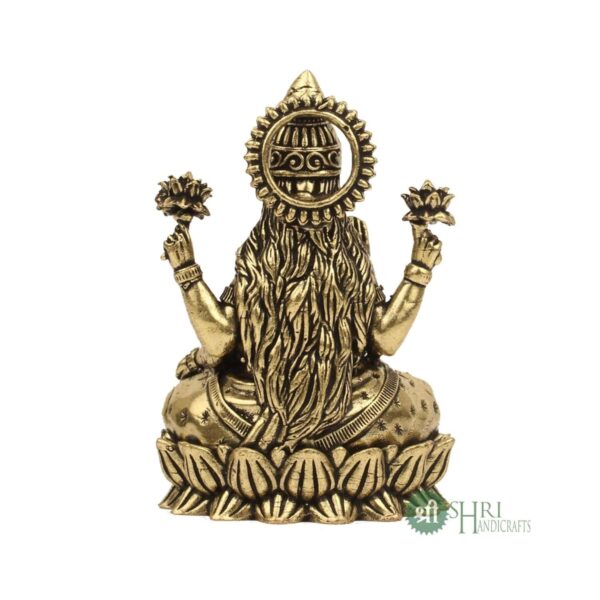 Brass 2" Goddess Maa Laxmi Idol Murti Statue for Home and Office (5x3x2 cms, 40g | eBay - Image 3