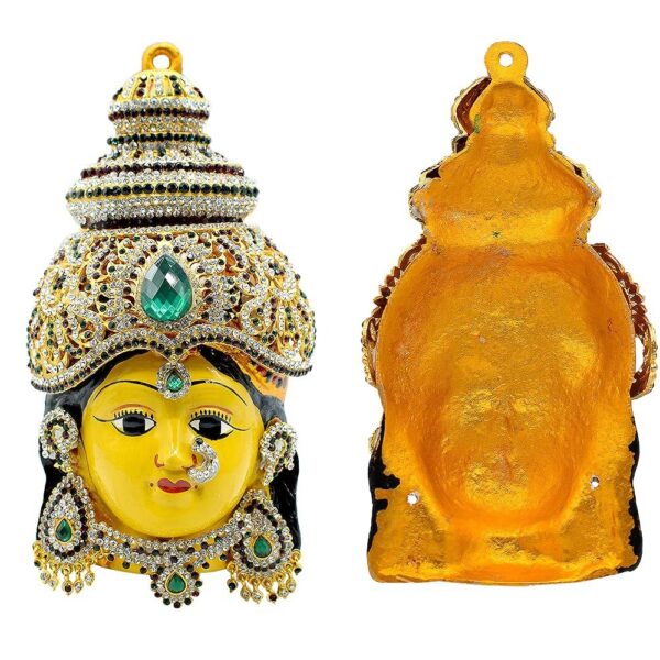 Decorated Varalakshmi Face Idol Laxmi Mukhota for Pooja - Varalakshmi Ammavari F | eBay