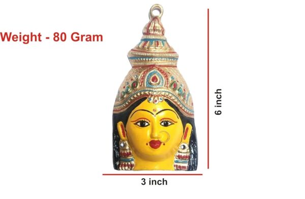 Yellow Ammavari Face - Laxmi Mukhota - Matha Face - Varalakshmi Face - Ammavari | eBay - Image 2