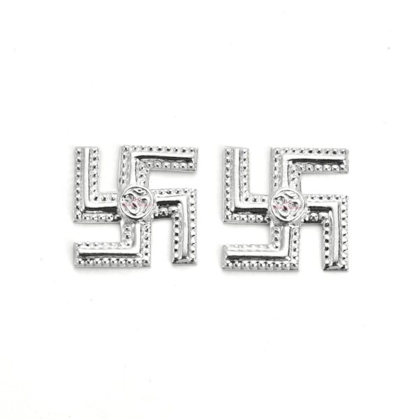Black Silver BIS Hallmarked Pair of 925 Pure Silver Swastik for Pooja , Mandir D | eBay