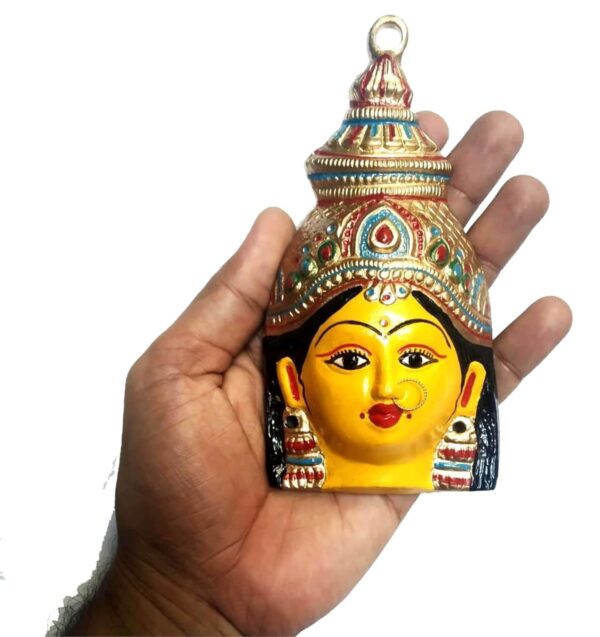 Yellow Ammavari Face - Laxmi Mukhota - Matha Face - Varalakshmi Face - Ammavari | eBay - Image 4