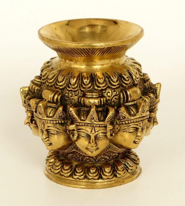 Ashtalakshmi Brass Kalash Lota, Traditional Religious Figurine, Gold Coloured De | eBay