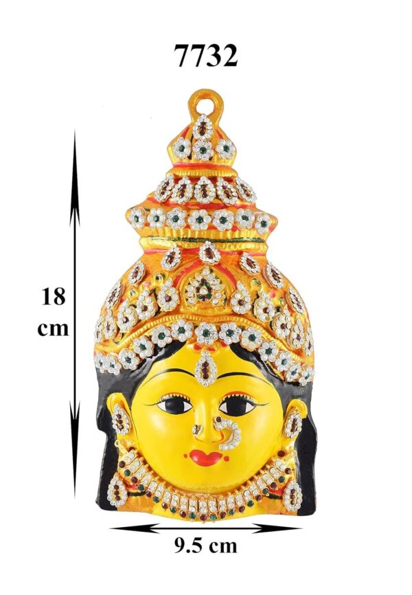 Jewelley Metal Varamahalakshmi Face Set- Yellow | eBay - Image 2