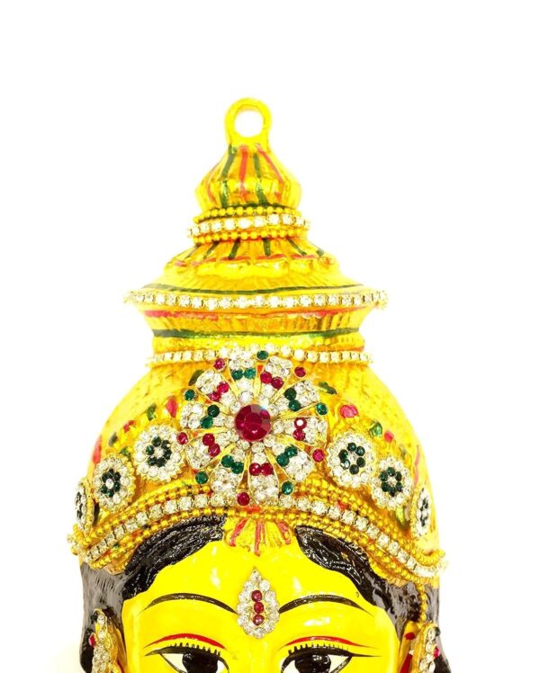 Metal Varamahalakshmi Face Set Jewellery (Yellow ) | eBay - Image 4