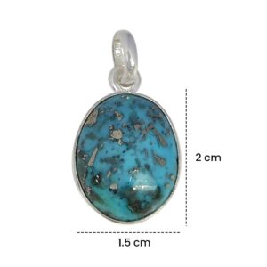 Products Natural Certified firoza Turquoise Gemstone Pendant Original Silver 925 | eBay