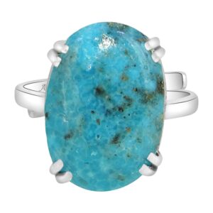 Gems & Jewels® 11.25 Rattii Turquoise (Firoza) Silver Sterling (925 Silver) Ring | eBay