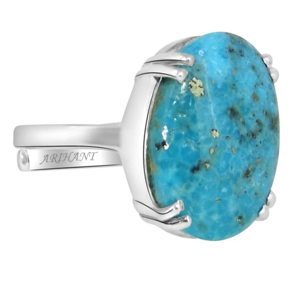Gems & Jewels® 11.25 Rattii Turquoise (Firoza) Silver Sterling (925 Silver) Ring | eBay - Image 5