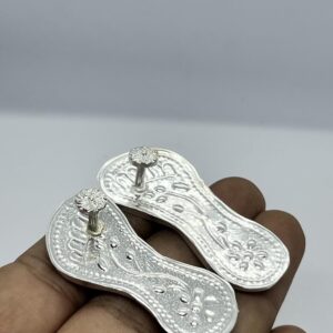 Silver Laxmi Feet Idols for Hindu Worship, 5 cm Large Size | eBay