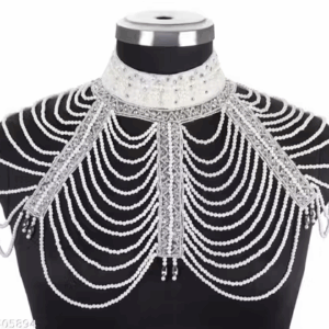 Women's Beautiful Handmade Net Fabric Cut Sleeve Sholder Fashionable Beaded Ponc | eBay