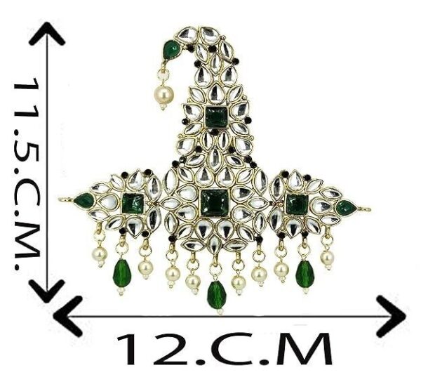Designer Brooch Kundan Jewelry Set Groom Wedding Party Wear aa | eBay - Image 2