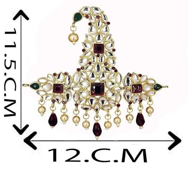 Designer Brooch Kundan Jewelry Set Groom Wedding Party Wearj | eBay - Image 3