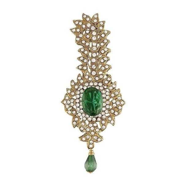 Designer Brooch Kundan Jewelry Set Groom Wedding Party Wearh | eBay