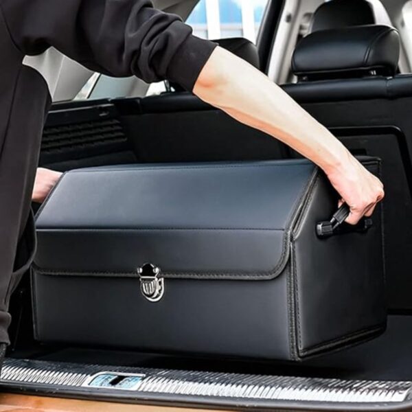 Car Trunk Storage Organizer Leather Boot Space Dicky Organiser Car Accessories S | eBay